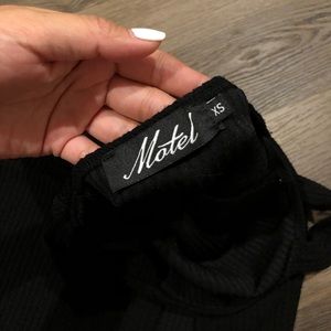 (SOLD)motel sexy split lil black dress